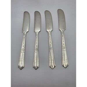 Vintage 4 Butter Knifes Stratford Plate Special Marked IS